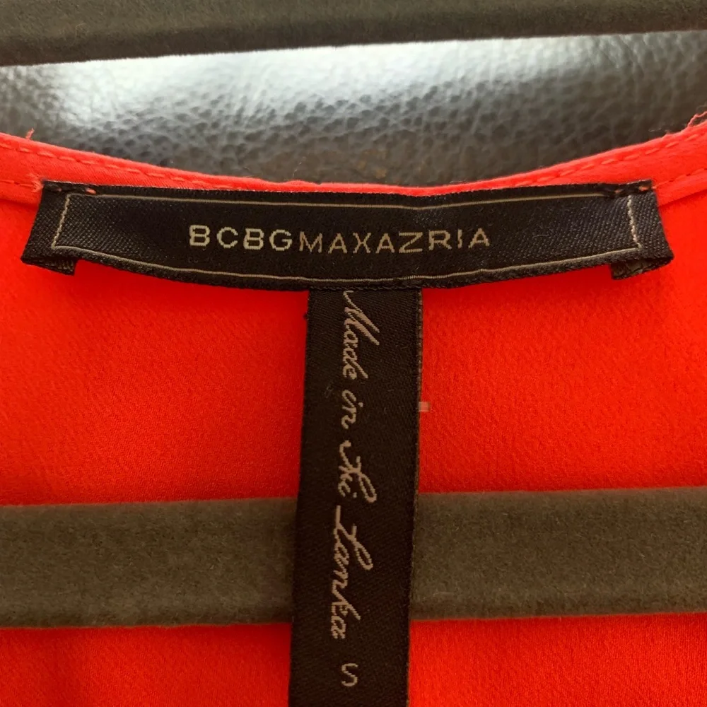 BCBGMAXAZRIA Red Layered Dress NEW Small - Picture 5 of 6